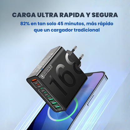 Cargador Inteligente 150W Multi Puertos con Carga Rápida